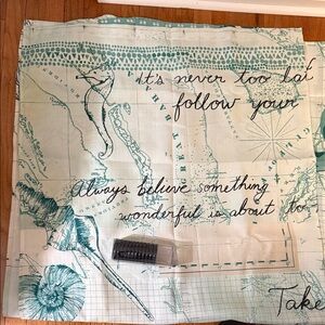 Nautical Themed Fabric with Inspirational quotes